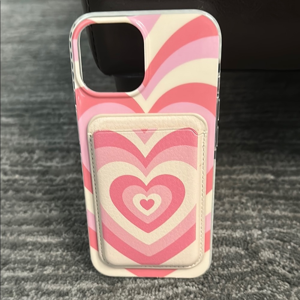 Pink Heart Pattern Phone Case